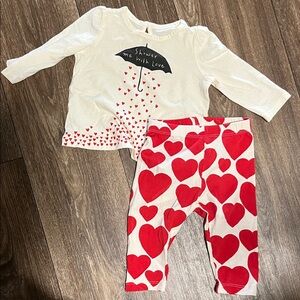 Red Heart Baby Set